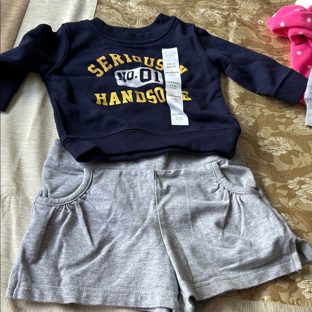 Koala Kids Navy and Gray Matching Set